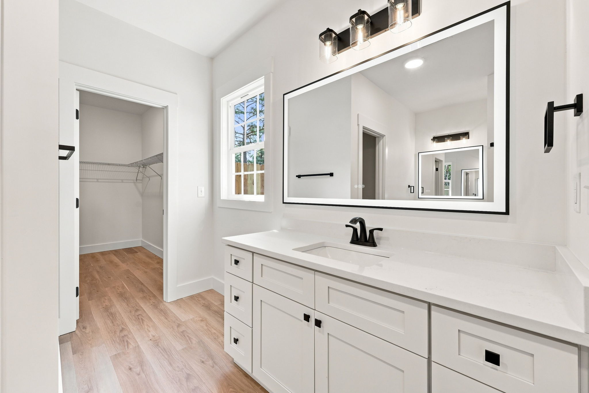 Primary Bath Vanity at The Eliora by Covenant Construction Group