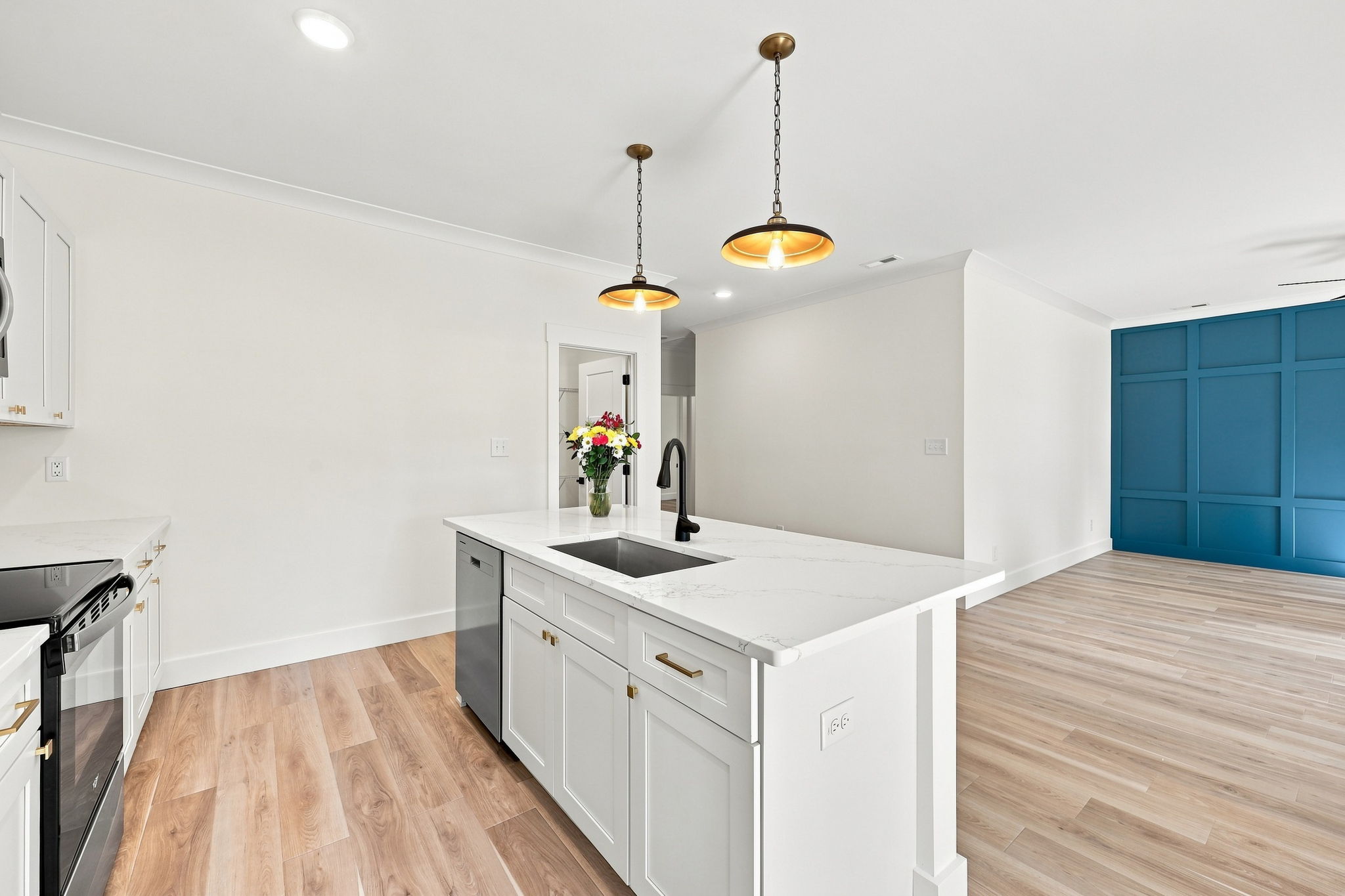 Kitchen to Living View at The Eliora by Covenant Construction Group