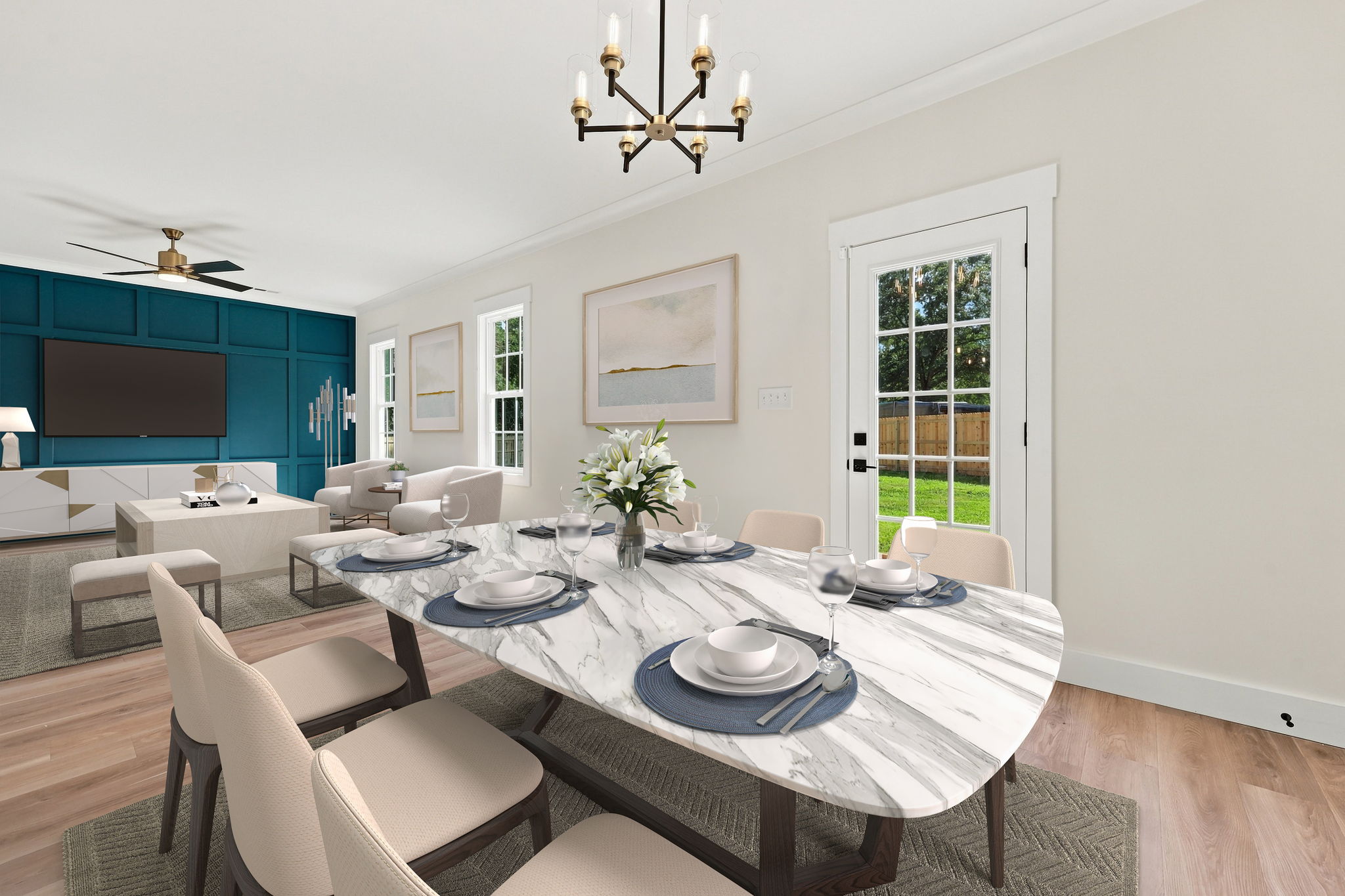 Spacious Dining Nook at The Eliora by Covenant Construction Group